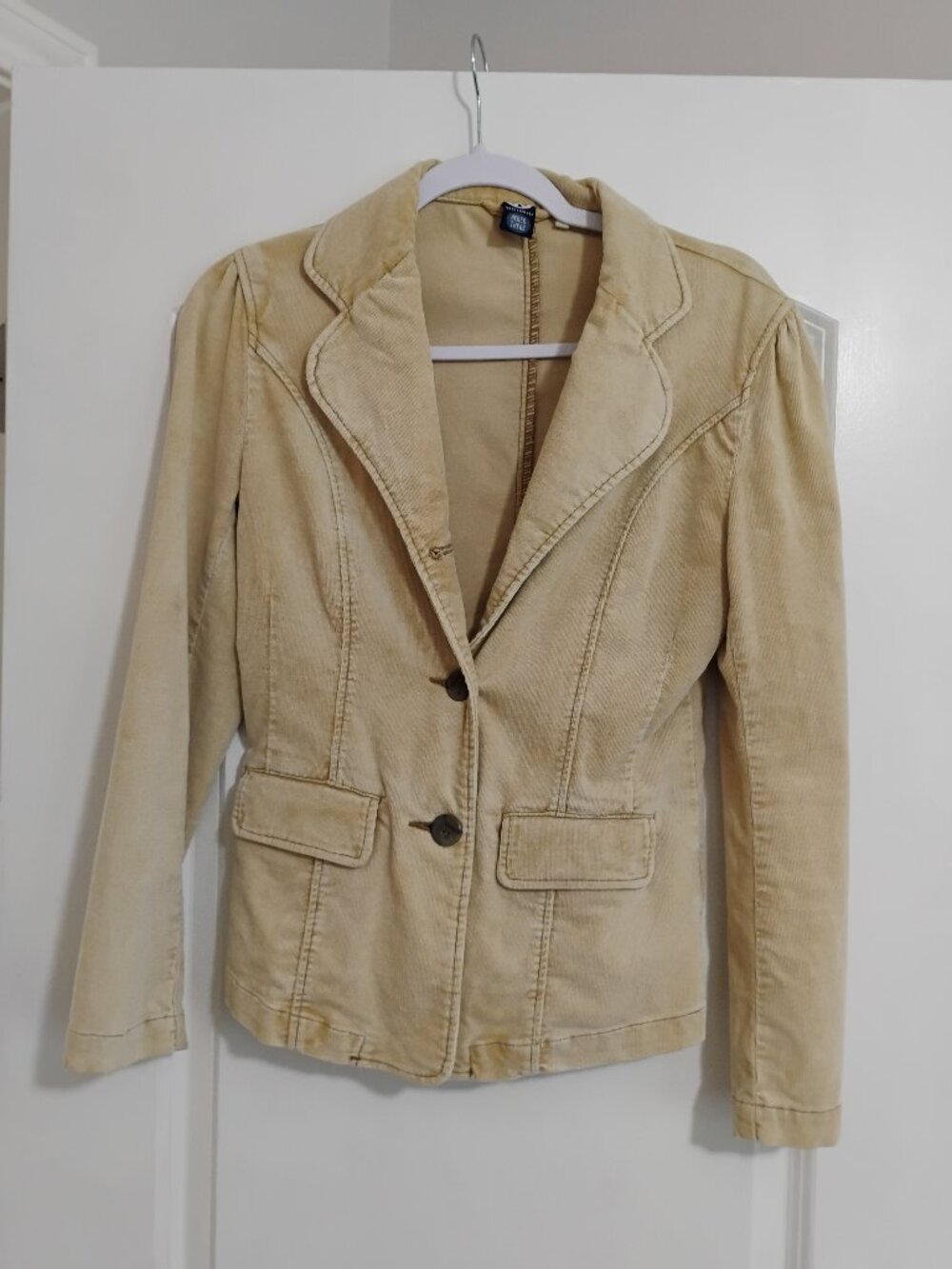 Here & There Beige Corduroy Blazer